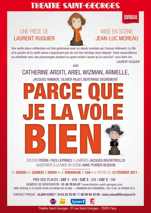 Movie poster for Parce Que Je La Vole Bien (2011)