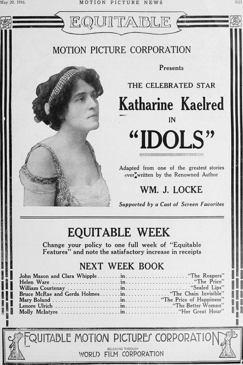 Movie poster for Idols (1916)