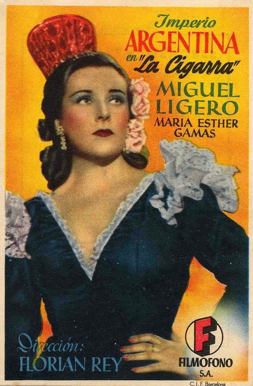 Movie poster for La cigarra (1948)