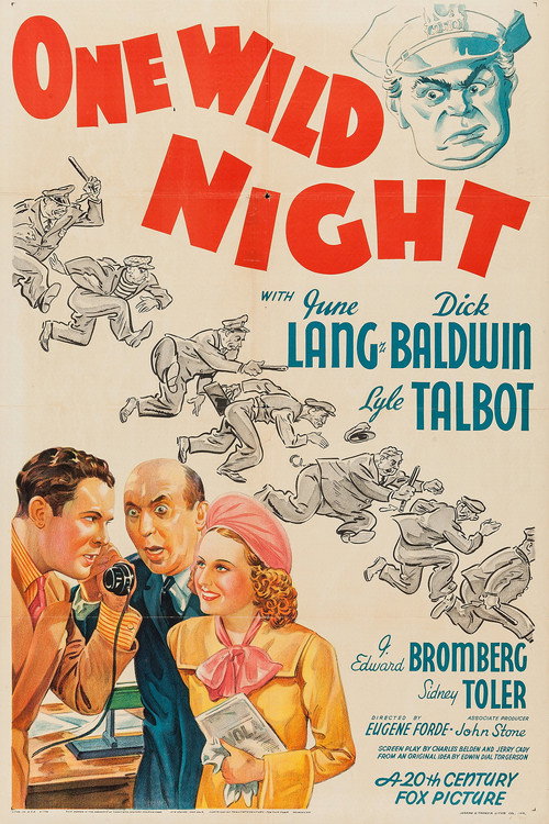 Movie poster for One Wild Night (1938)