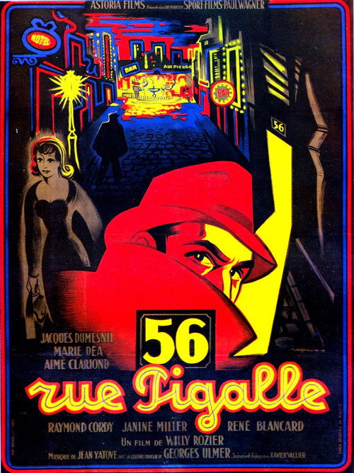 Movie poster for 56, rue Pigalle (1949)