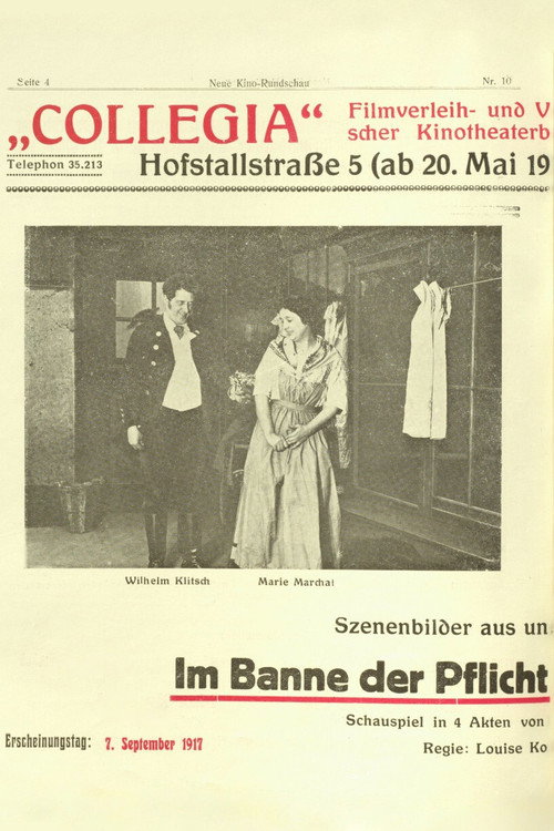 Movie poster for Im Banne der Pflicht (1917)