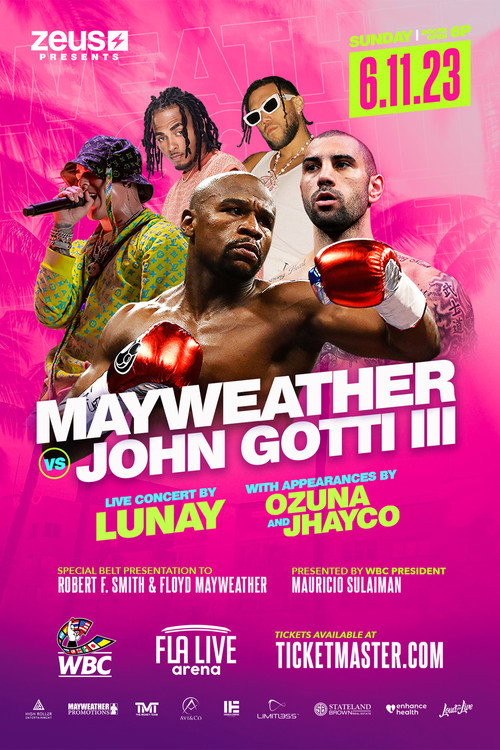 Movie poster for Floyd Mayweather Jr. vs. John Gotti III (2023)