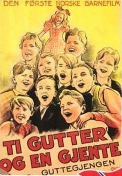 Movie poster for Ti gutter og en gjente (1944)