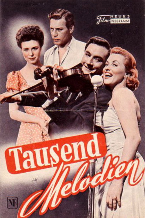 Movie poster for Tausend Melodien (1956)
