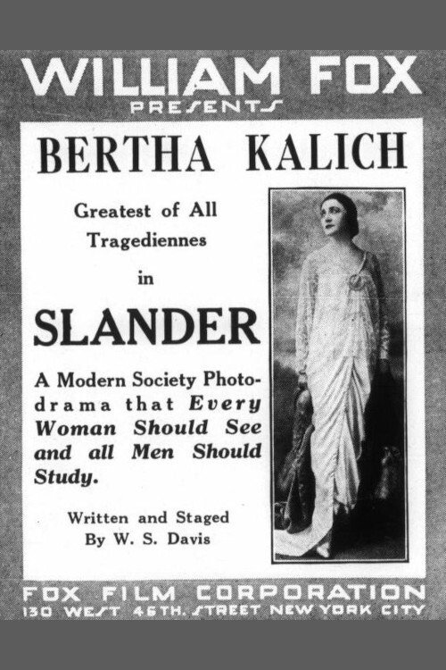 Movie poster for Slander (1916)