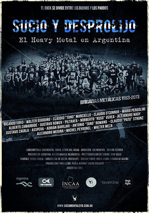Movie poster for Dirty and Messy: Heavy Metal in Argentina (2015)