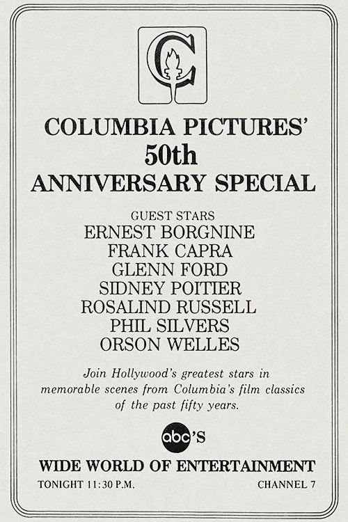 Movie poster for The Columbia Pictures 50th Anniversary Special (1975)