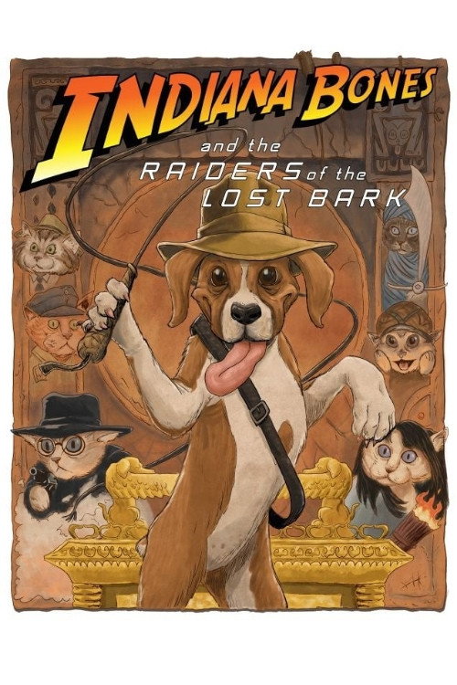 Movie poster for Indiana Bones and the Raiders of the Lost Bark (2014)
