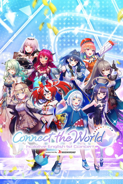 Movie poster for hololive English 1st Concert - Connect the World (2023)