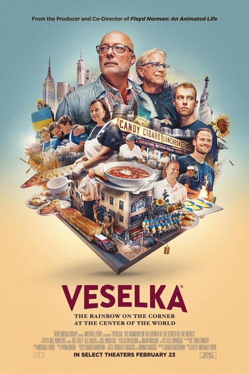 Movie poster for Veselka: The Rainbow on the Corner at the Center of the World (2024)