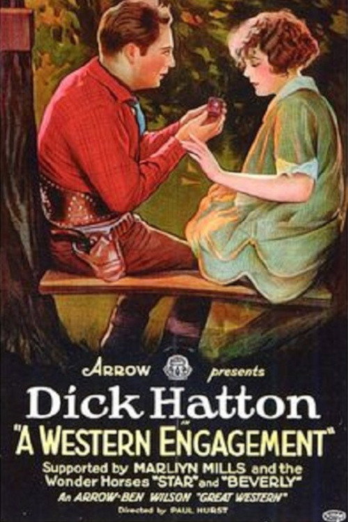 Movie poster for A Western Engagement (1925)