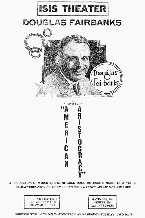 Movie poster for American Aristocracy (1916)