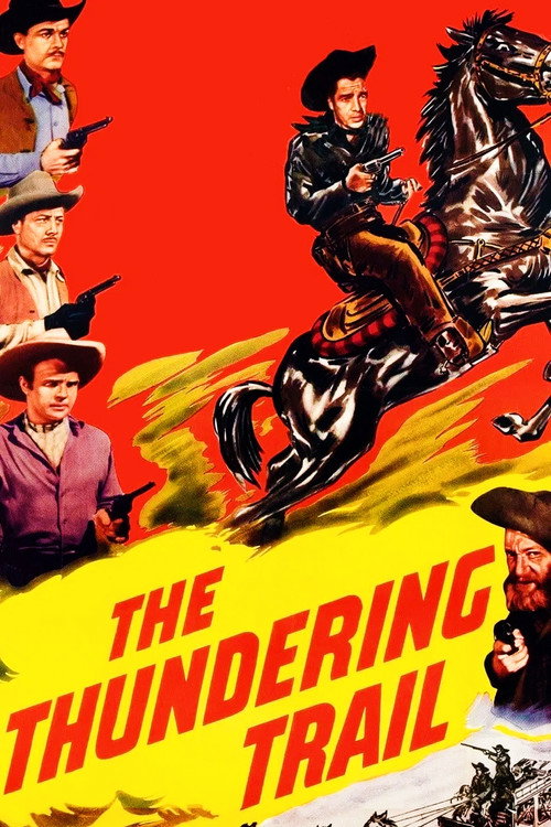 Movie poster for The Thundering Trail (1951)