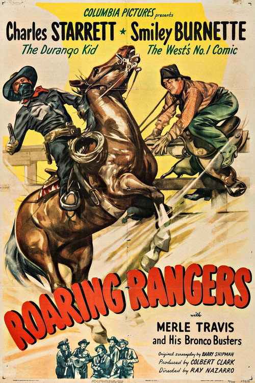 Movie poster for Roaring Rangers (1946)