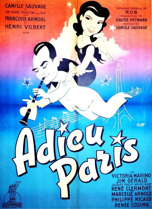 Movie poster for Farewell, Paris (1952)
