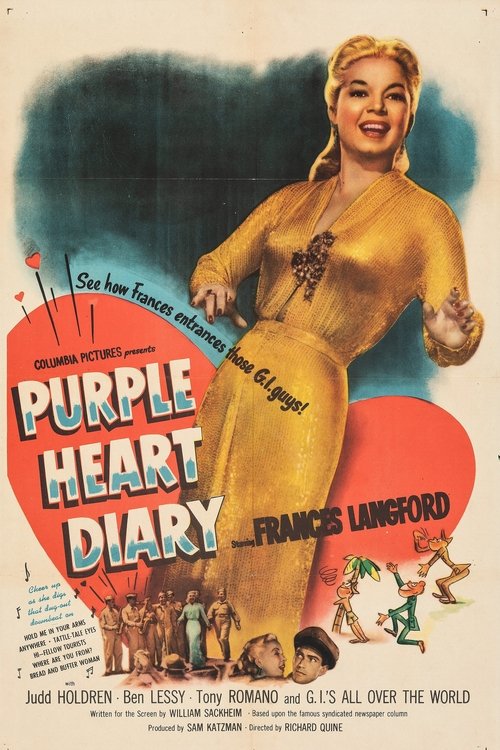 Movie poster for Purple Heart Diary (1951)