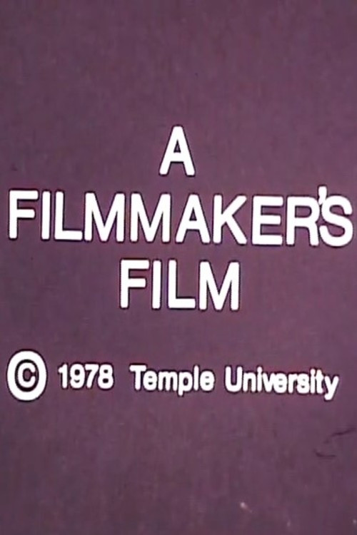 Movie poster for A Filmmaker's Film (1978)