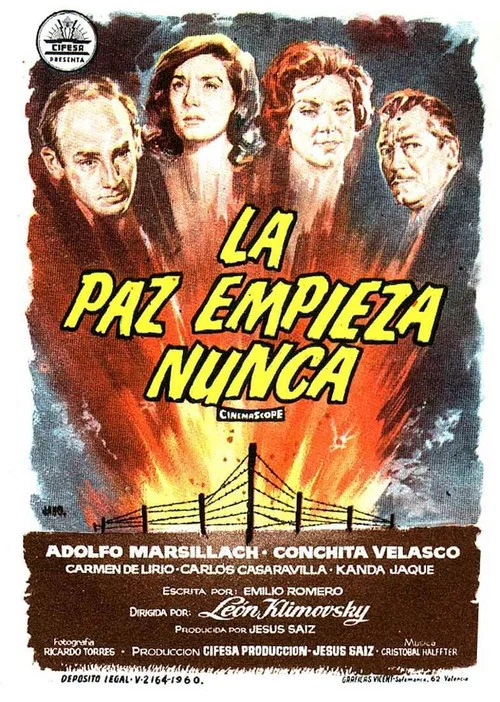Movie poster for La paz empieza nunca (1960)