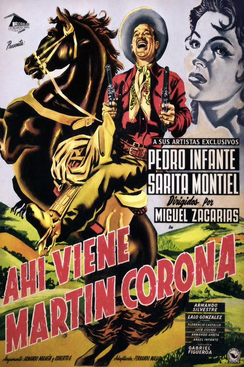 Movie poster for Ahí viene Martín Corona (1952)
