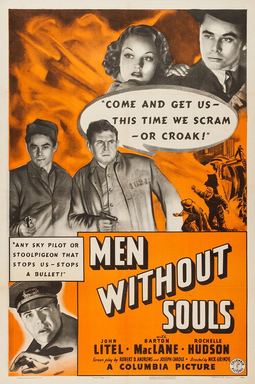 Movie poster for Men Without Souls (1940)