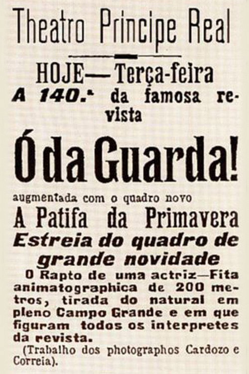 Movie poster for The Abduction of an Actress (1907)