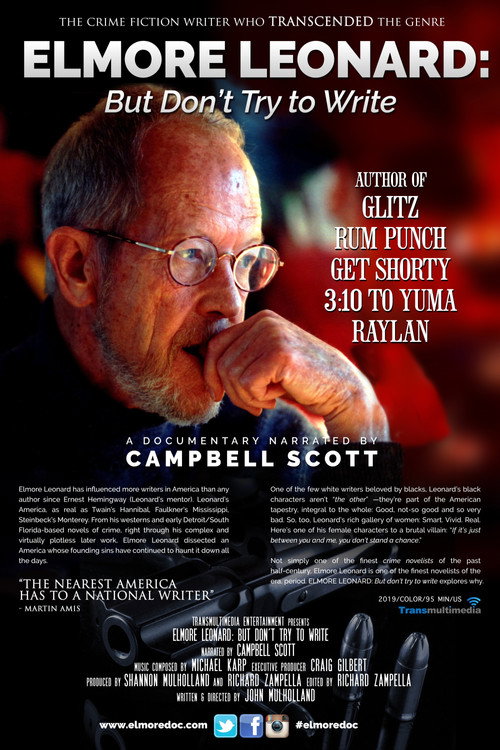 Movie poster for Elmore Leonard: "But Don't Try to Write" (2021)