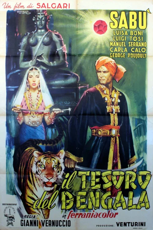 Movie poster for The Treasure of Bengal (1953)