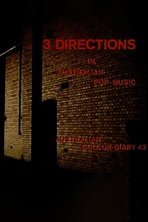 Movie poster for 3 Directions in Australian Pop Music (1972)