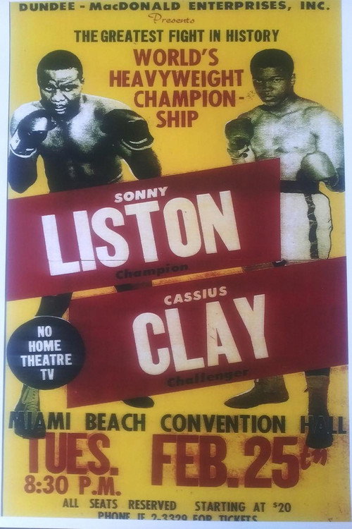 Movie poster for Muhammad Ali vs. Sonny Liston I (1964)