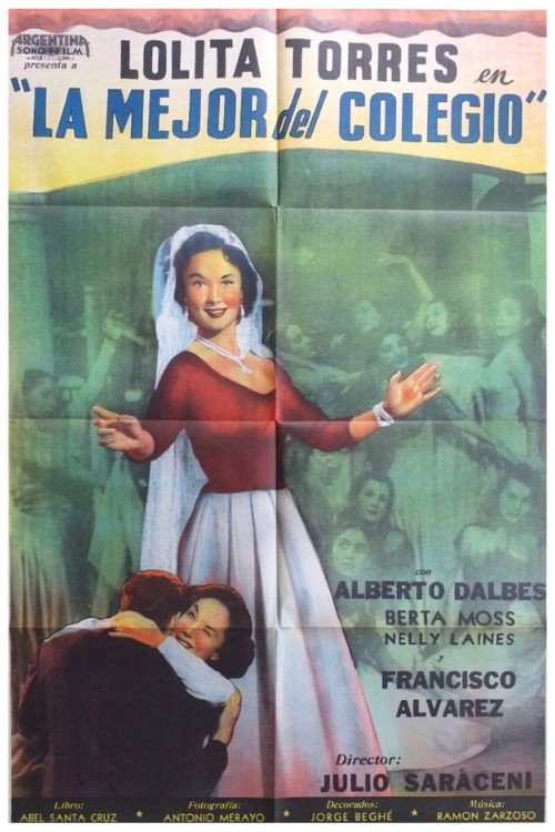 Movie poster for La mejor del colegio (1953)