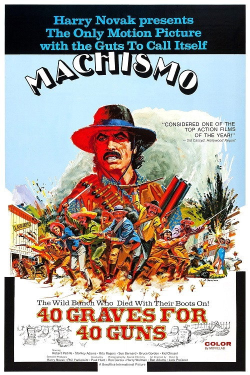 Movie poster for Machismo: 40 Graves for 40 Guns (1971)