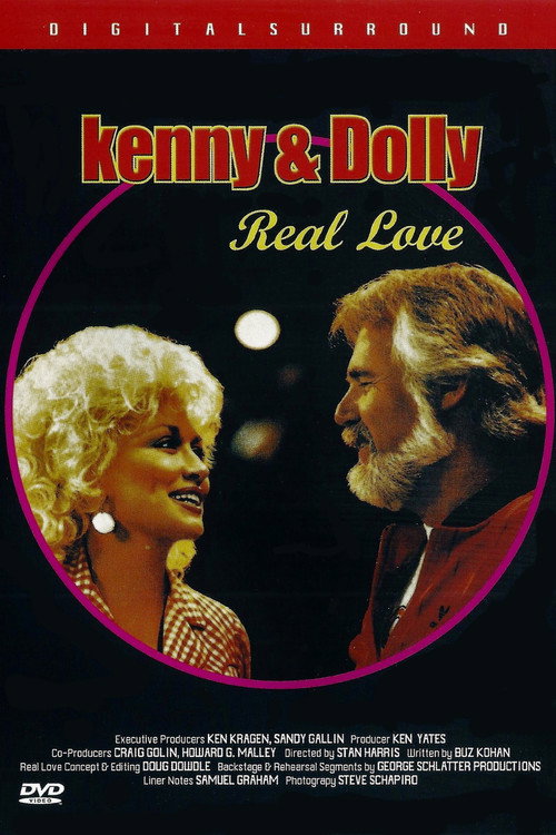 Movie poster for Dolly Parton and Kenny Rogers - Real Love (1985)