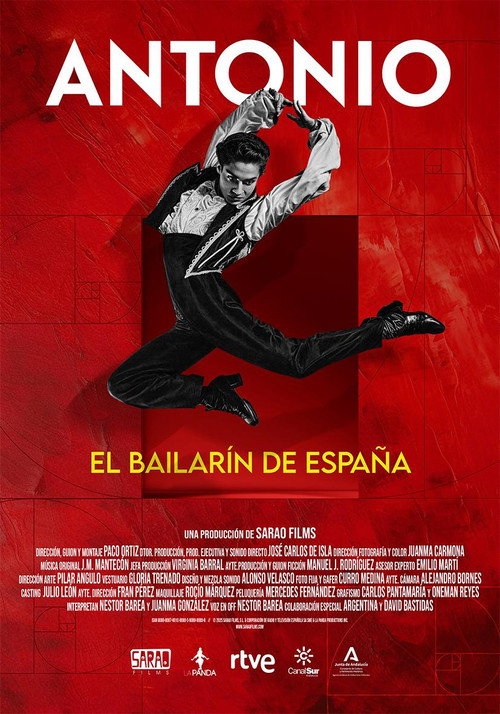 Movie poster for Antonio. El bailarín de España (2025)