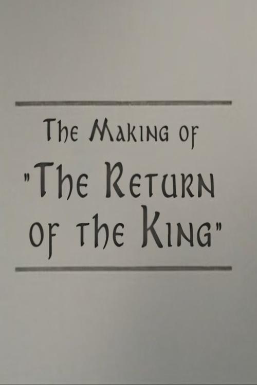Movie poster for A Filmmaker's Journey: Making 'The Return of the King' (2004)