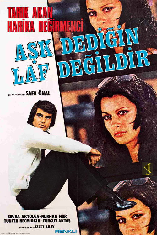 Movie poster for Aşk Dediğin Laf Değildir (1976)