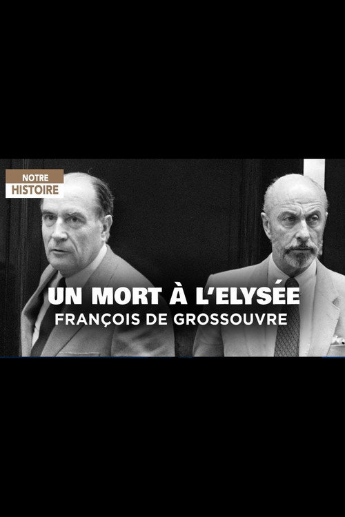 Movie poster for Un mort à L'Elysée: François de Grossouvre (2013)