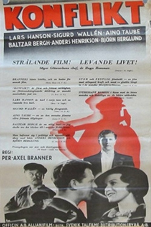 Movie poster for Konflikt (1937)