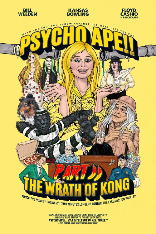 Movie poster for Psycho Ape!! Part II: The Wrath of Kong (2024)