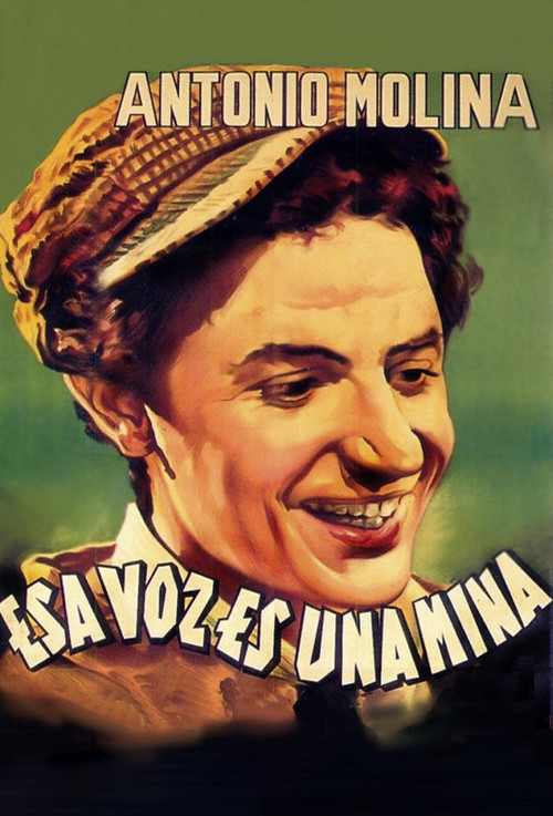 Movie poster for Esa voz es una mina (1956)