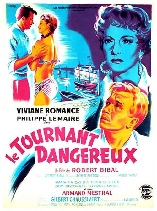 Movie poster for Dangerous Turning (1954)