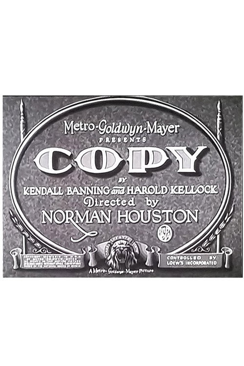 Movie poster for Copy (1929)