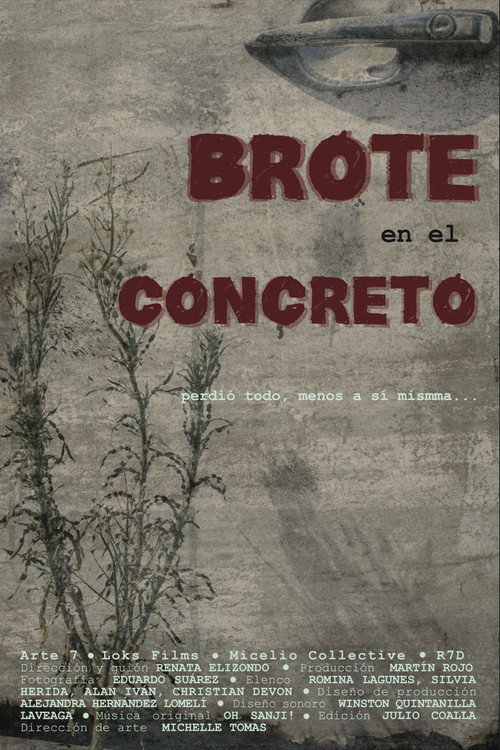 Movie poster for Brote en el concreto (2026)