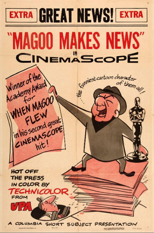 Movie poster for Magoo Makes News (1955)