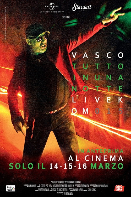Movie poster for Vasco tutto in una notte - LiveKom015 (2016)