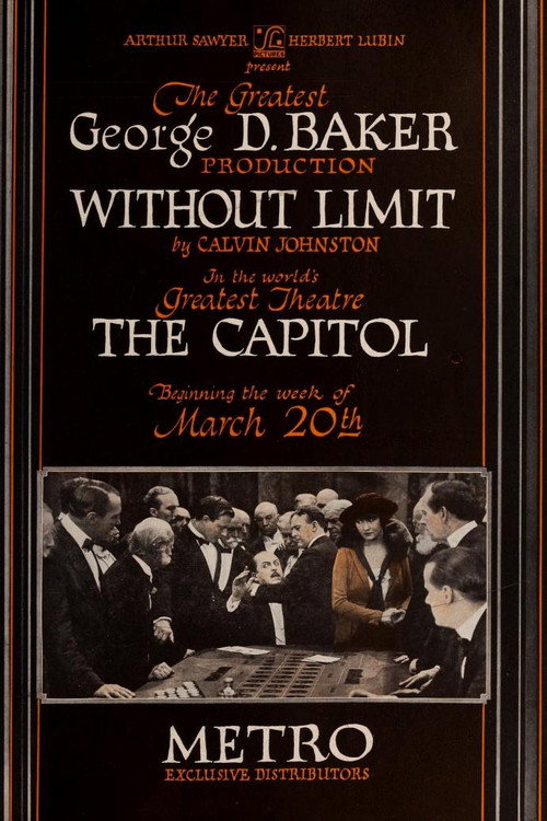 Movie poster for Without Limit (1921)