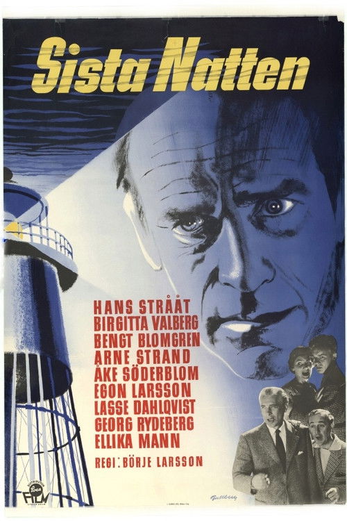 Movie poster for Sista natten (1956)