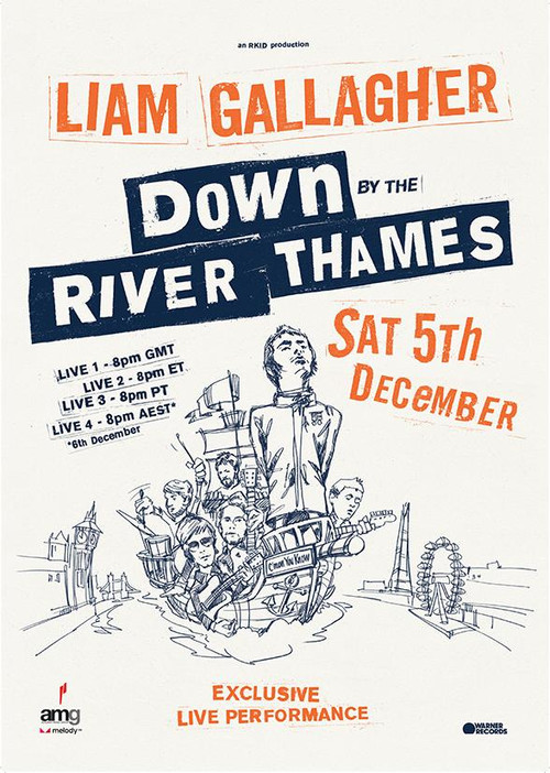 Movie poster for Liam Gallagher: Down by the River Thames (2020)