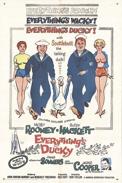 Movie poster for Everything's Ducky (1961)