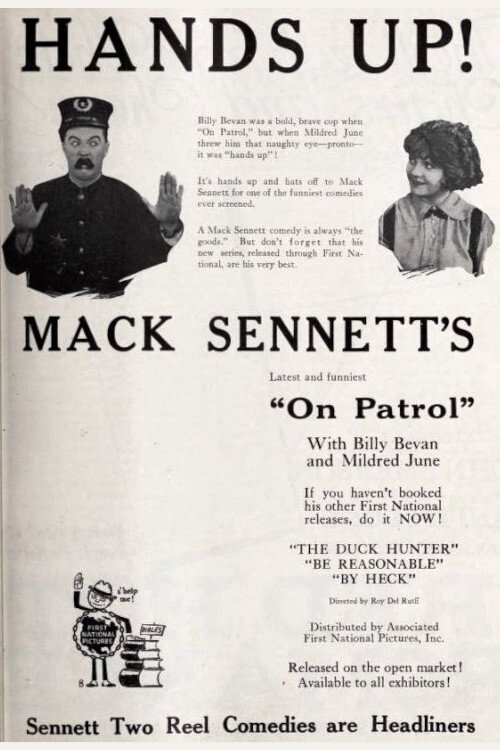 Movie poster for On Patrol (1922)